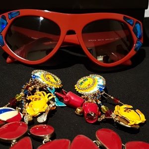 PRADA Sunglasses red/ blue big RS nw